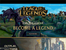 Tablet Screenshot of euw.leagueoflegends.com